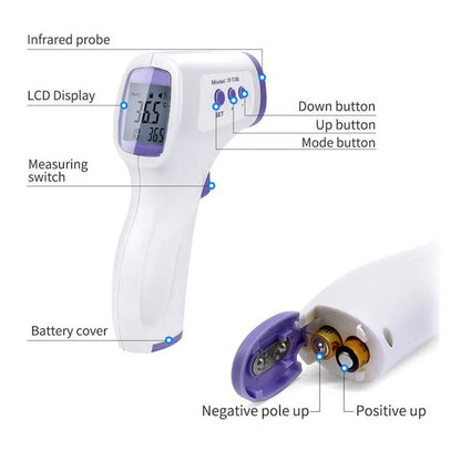 Baby Thermometer Infrared Digital LCD Body Measurement Forehead Ear