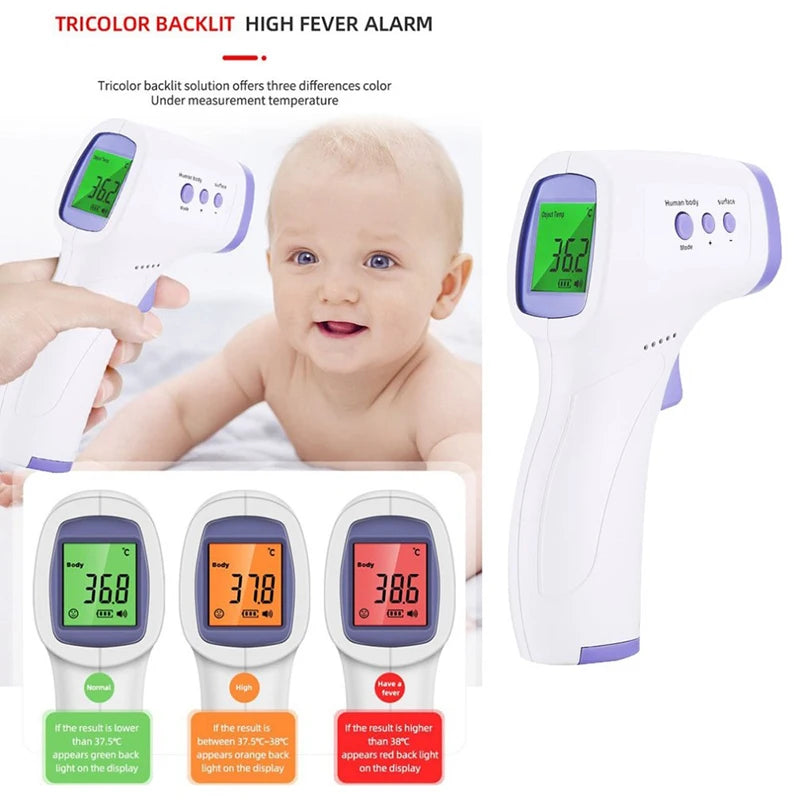 Baby Thermometer Infrared Digital LCD Body Measurement Forehead Ear