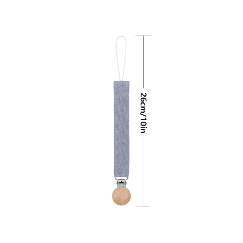 N80C Cotton Cloth Pacifier Clip Baby Teether Toy Hanging Rope Chain