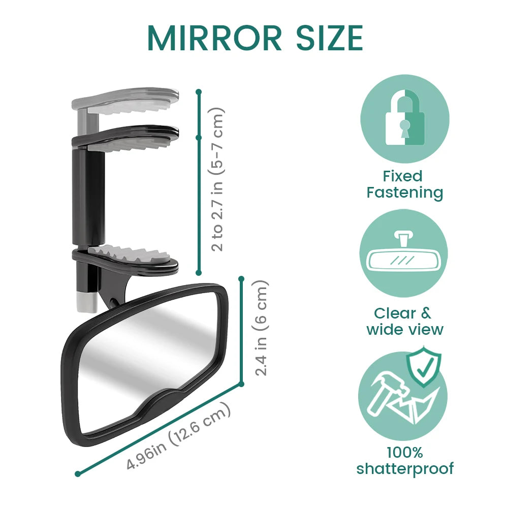 1PC & 2PC Shatterproof & Shakeproof Forward Facing Baby Car Mirror -