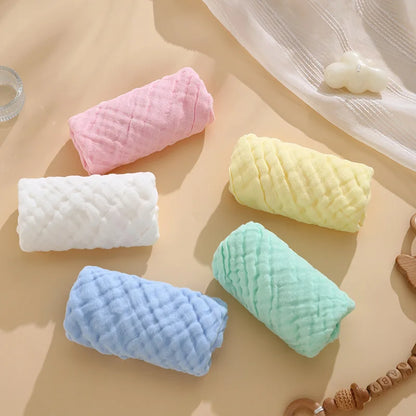 Soft Muslin Baby Washcloths - Gentle Newborn Face Towel for Sensitive