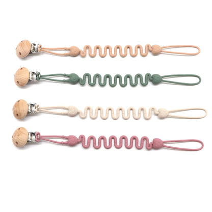Fashion Baby Silicone Pacifier Chain, 1/4 Pcs Soft Elastic Toy Straps
