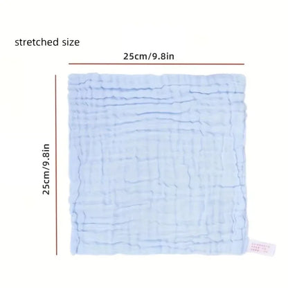 Soft Muslin Baby Washcloths - Gentle Newborn Face Towel for Sensitive