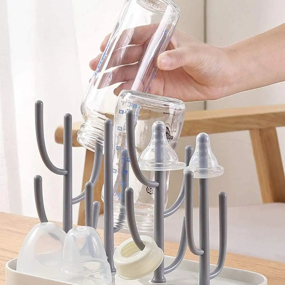 Baby Essentials Bottle Drying Rack for Kitchen Counter,Detachable