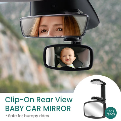 1PC & 2PC Shatterproof & Shakeproof Forward Facing Baby Car Mirror -