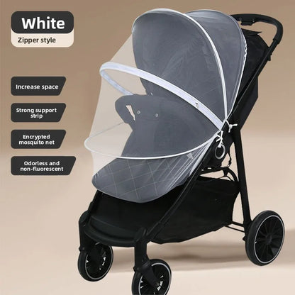 Full-Cover Universal Baby Stroller Mosquito Net, Foldable Fine