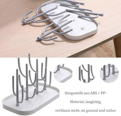 Baby Essentials Bottle Drying Rack for Kitchen Counter,Detachable