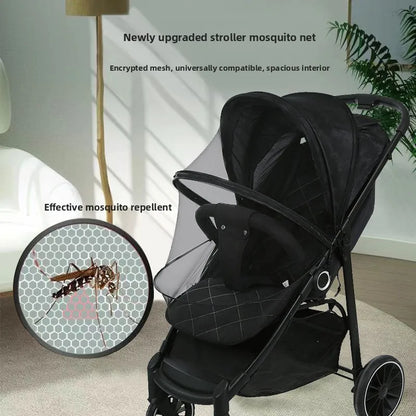 Full-Cover Universal Baby Stroller Mosquito Net, Foldable Fine