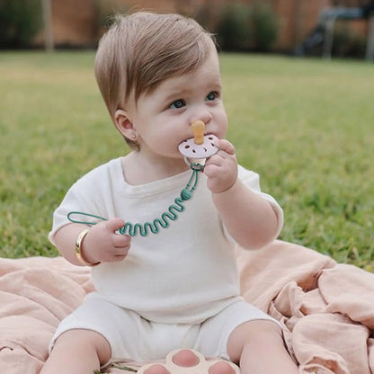 Fashion Baby Silicone Pacifier Chain, 1/4 Pcs Soft Elastic Toy Straps