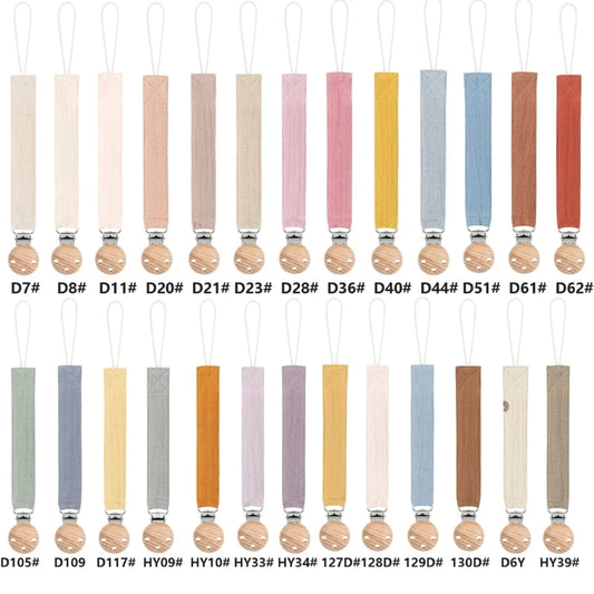 N80C Cotton Cloth Pacifier Clip Baby Teether Toy Hanging Rope Chain