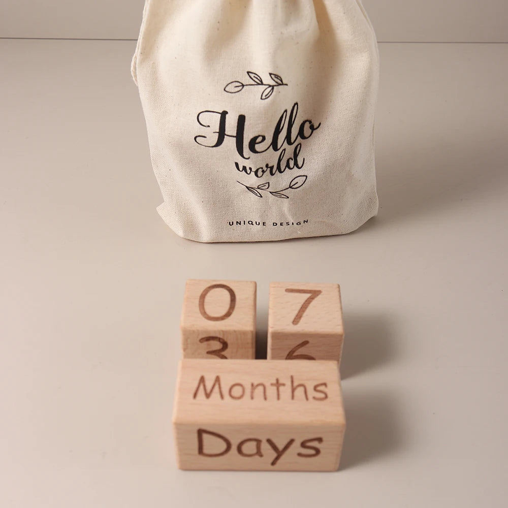 Baby Photo Shoot Essentials – Month & Milestone Cube Props Monthly