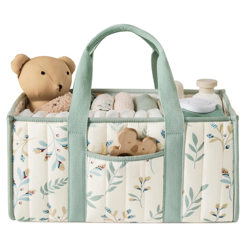 Diaper Caddy Organizer, Stylish Nursery Storage Basket, Gift for Baby