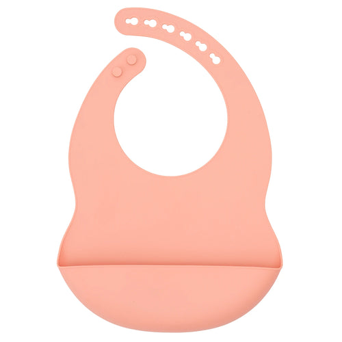 Color Kids 1PCS Silicone Baby Bib Adjustable Waterproof Feeding Bib