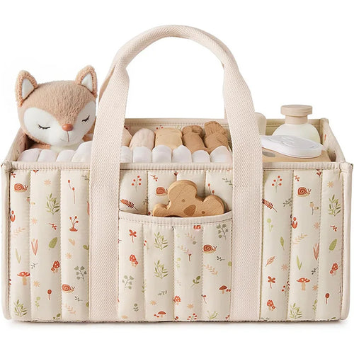 Diaper Caddy Organizer, Stylish Nursery Storage Basket, Gift for Baby
