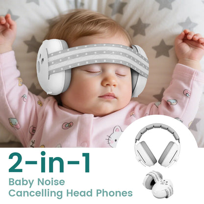 Baby Ear Protection Noise Cancelling Headphones for Babies, 2-in-1