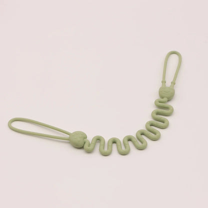 Fashion Baby Silicone Pacifier Chain, 1/4 Pcs Soft Elastic Toy Straps