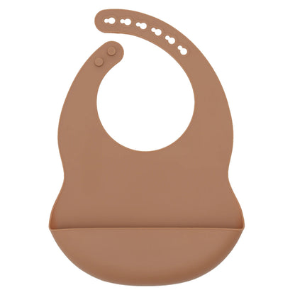 Color Kids 1PCS Silicone Baby Bib Adjustable Waterproof Feeding Bib