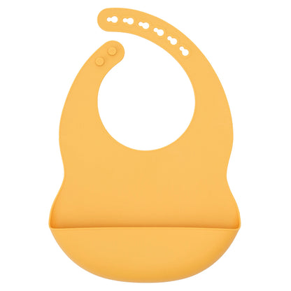 Color Kids 1PCS Silicone Baby Bib Adjustable Waterproof Feeding Bib